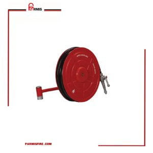 Wall reel with movable base